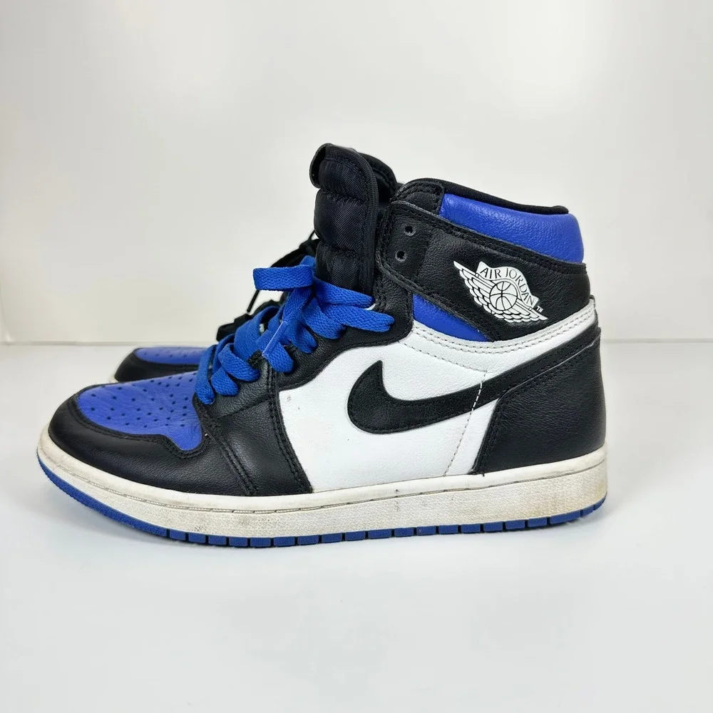 Nike Air Jordan 1 Retro High OG Royal Toe Black White Blue 555088-041 Mens 7.5